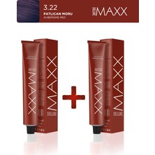 Maxx Deluxe 2'li Tüp Boya 100 ml 3.22 Patlıcan Moru