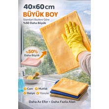 Dp Home Collection 40X60 cm Büyük Boy Temizlik Bezi 3’lü Set – Iz Bırakmaz Mikrofiber Çok Amaçlı Temizlik Bezi