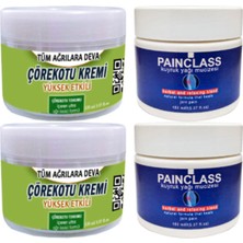 Çörekotu Çörek Otu Kremi 2 Adet 150 ml + 2 Adet Painclass 150 ml Kuyruk Yağı Kremi / Krem Seti