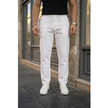 Kastrioti Relax Fit Keten Pantolon