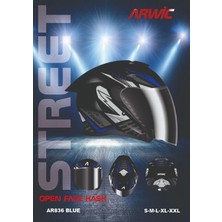 Arwic Yarım Kask AR836 Blue