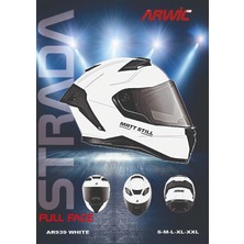 Arwic Kask Full Face AR939 Whıte