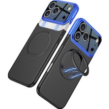 Apple iPhone 17 Pro Kılıf M-Safe Şarj Özellikli 360 Derece Standlı Çift Parçalı Redclick Torino Kapak