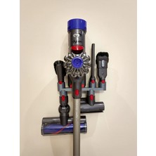 Antilop Dyson V8 V10 V11 V15 Uyumlu Duvar Tipi Süpürge Askısı ve Aksesuar Organizer Aparatı – 3D Baskı Dayanıklı Plastik