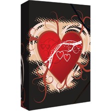 Noki Kutu Klasör Lastikli Desenli (3201DL)