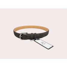 İstanbul Belt Hakiki Süet Kadın Deri Kemer – 3 CM – Gümüş Ton Tokalı, Dayanıklı, Şık & Gerçek Deriden Kemer