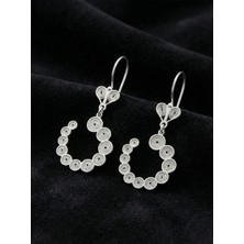 Erdobia 925 Ayar Elişi Telkari Gümüş Spiral Desenli Halka Sallantılı Küpe