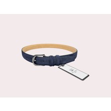 İstanbul Belt Hakiki Süet Kadın Deri Kemer – 3 CM – Gümüş Ton Tokalı, Dayanıklı, Şık & Gerçek Deriden Kemer