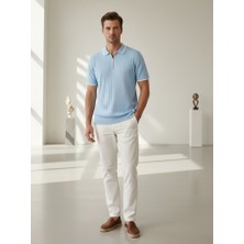 Kastrioti Premium Yarım Fermuarlı Polo Yaka T-Shirt