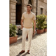 Kastrioti Premium Yarım Fermuarlı Polo Yaka T-Shirt