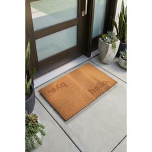Vitali Home Charm Natürel Hello Bye Paspas Dış Kapı Paspası Kıl Kapı Önü Paspası 2017