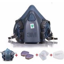 3M 7502 Yarım Yüz Maskesi + 6059 Abek Filtre + 5925 P2 Filtre +K501 Kapak