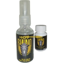 Hot Rhino Geciktiricisprey + Rhino 30 Lu Erkek *katılık* Formülü