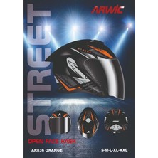 Arwic Yarım Kask AR836 Orange