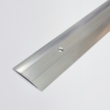 Şahin Kıvırcık Paspas Halı Sabitleme Profili Merdiven Halı Tutturma Profili Çizgili 120 cm Gri