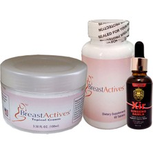 Breast Actives Breastactives 100 ml Krem + 60 Lı Caps Kadın Göğüsözel + Xir 30 ml İçecek