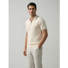 Kastrioti Premium Yarım Fermuarlı Polo Yaka T-Shirt