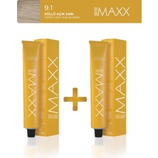 Maxx Deluxe 2'li Tüp Boya 60 ml 9.1 Küllü Açık Sarı