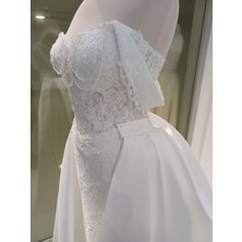 Zöhra Avcı Gelinlik Ve Moda Balık Model Inci Desenli Dantel Kaplama