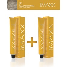 Maxx Deluxe 2'li Tüp Boya 60 ml 8.1 Küllü Açık Kumral