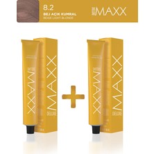 Maxx Deluxe 2'li Tüp Boya 60 ml 8.2 Bej Açık Kumral
