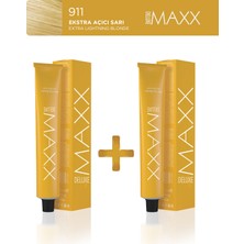 Maxx Deluxe 2'li Tüp Boya 60 ml 911 Ekstra Açıcı Sarı