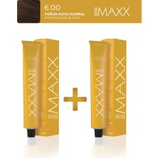 Maxx Deluxe 2'li Tüp Boya 60 ml 6.00 Yoğun Koyu Kumral