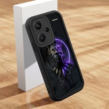 HONTINGA Xiaomi Redmi Note 13 Pro Plus ile Uyumlu Kılıfı Düşüme Önleyici Basitlik Anti Düşme Kamera Korumali Hero Deseni Siyah Desen Yumuşak Silikon Telefon Kılıfı Kadın ve Erkek Için Uygundur K2-0307