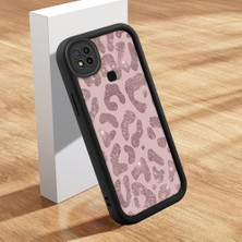 HONTINGA Xiaomi Redmi 9c ile Uyumlu Kılıfı Düşüme Önleyici Basitlik Anti Düşme Kamera Korumali Inek Derisi Deseni Siyah Desen Yumuşak Silikon Telefon Kılıfı Kadın ve Erkek Için Uygundur K2-0235