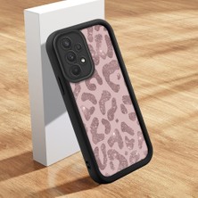 HONTINGA Samsung Galaxy A32 ile Uyumlu Kılıfı Düşüme Önleyici Basitlik Anti Düşme Kamera Korumali Inek Derisi Deseni Siyah Desen Yumuşak Silikon Telefon Kılıfı Kadın ve Erkek Için Uygundur K2-0235