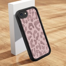 HONTINGA iPhone Se 2020 ile Uyumlu Kılıfı Düşüme Önleyici Basitlik Anti Düşme Kamera Korumali Inek Derisi Deseni Siyah Desen Yumuşak Silikon Telefon Kılıfı Kadın ve Erkek Için Uygundur K2-0235