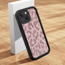 HONTINGA iPhone 14 Plus ile Uyumlu Kılıfı Düşüme Önleyici Basitlik Anti Düşme Kamera Korumali Inek Derisi Deseni Siyah Desen Yumuşak Silikon Telefon Kılıfı Kadın ve Erkek Için Uygundur K2-0235