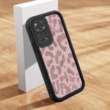 HONTINGA Xiaomi Redmi Note 11 ile Uyumlu Kılıfı Düşüme Önleyici Basitlik Anti Düşme Kamera Korumali Inek Derisi Deseni Siyah Desen Yumuşak Silikon Telefon Kılıfı Kadın ve Erkek Için Uygundur K2-0235