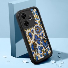 HONTINGA Xiaomi Redmi 13 4g ile Uyumlu Kılıfı Düşüme Önleyici Basitlik Anti Düşme Kamera Korumali Klasik Desenler Siyah Desen Yumuşak Silikon Telefon Kılıfı Kadın ve Erkek Için Uygundur K2-0214