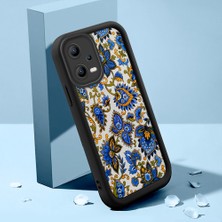 HONTINGA Xiaomi Redmi Note 12 5g ile Uyumlu Kılıfı Düşüme Önleyici Basitlik Anti Düşme Kamera Korumali Klasik Desenler Siyah Desen Yumuşak Silikon Telefon Kılıfı Kadın ve Erkek Için Uygundur K2-0214