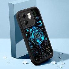 HONTINGA Infinix Smart 9 ile Uyumlu Kılıfı Düşüme Önleyici Basitlik Anti Düşme Kamera Korumali Para Deseni Siyah Desen Yumuşak Silikon Telefon Kılıfı Kadın ve Erkek Için Uygundur K2-0213