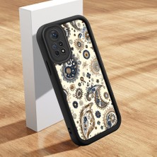 HONTINGA Xiaomi Redmi Note 12 Pro 4g ile Uyumlu Kılıfı Düşüme Önleyici Basitlik Anti Düşme Kamera Korumali Klasik Desenler Siyah Desen Yumuşak Silikon Telefon Kılıfı Kadın ve Erkek Için Uygundur K2-0214