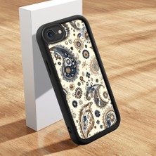 HONTINGA iPhone Se 2020 ile Uyumlu Kılıfı Düşüme Önleyici Basitlik Anti Düşme Kamera Korumali Klasik Desenler Siyah Desen Yumuşak Silikon Telefon Kılıfı Kadın ve Erkek Için Uygundur K2-0214