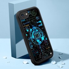 HONTINGA iPhone 8 ile Uyumlu Kılıfı Düşüme Önleyici Basitlik Anti Düşme Kamera Korumali Para Deseni Siyah Desen Yumuşak Silikon Telefon Kılıfı Kadın ve Erkek Için Uygundur K2-0213