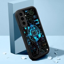 HONTINGA Samsung Galaxy A36 4g ile Uyumlu Kılıfı Düşüme Önleyici Basitlik Anti Düşme Kamera Korumali Para Deseni Siyah Desen Yumuşak Silikon Telefon Kılıfı Kadın ve Erkek Için Uygundur K2-0213