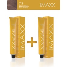 Maxx Deluxe 2'li Tüp Boya 60 ml 7.2 Bej Kumral