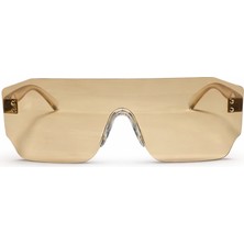Toz Vintage Zuneth Bej Renk Büyük Çerçeve Vintage & Retro Unisex Güneş Gözlüğü