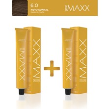 Maxx Deluxe 2'li Tüp Boya 60 ml 6.0 Koyu Kumral