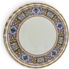 Sudedi Home Cam 26 cm Gerçek Altın Yaldızlı 4’lü Servis Tabağı Seti