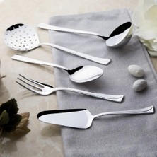 Nehir Maksi Sade 5 Parça Servis Takımı Şık Tasarım ve Dayanıklı Malzeme ile Mutfaklar İçin