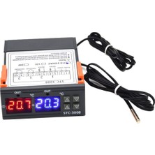 PremiumPort STC-3008 220V 10A Çift Ekranlı Çift Problu Termostat Kuluçka Makinesi