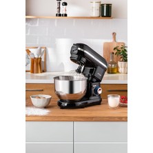 Allians Güçlü 1300W 5,5l Stand Mikser, Siyah Renk, Ev ve Mutfak Kullanımı