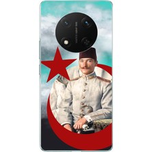 TechTree Honor X9C Uyumlu Gençlik Yılları Atatürk Baskılı Silikon Kılıf