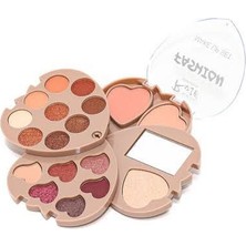 Roesia Rose Cosmetics Yelpaze Model Çantaya Atmalık Mini Far Paleti