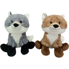 Vardem Oyuncak PB31563-23 Peluş Oturan Tilki 23 cm - 1 Adet Stokta Olan Gönderilir
